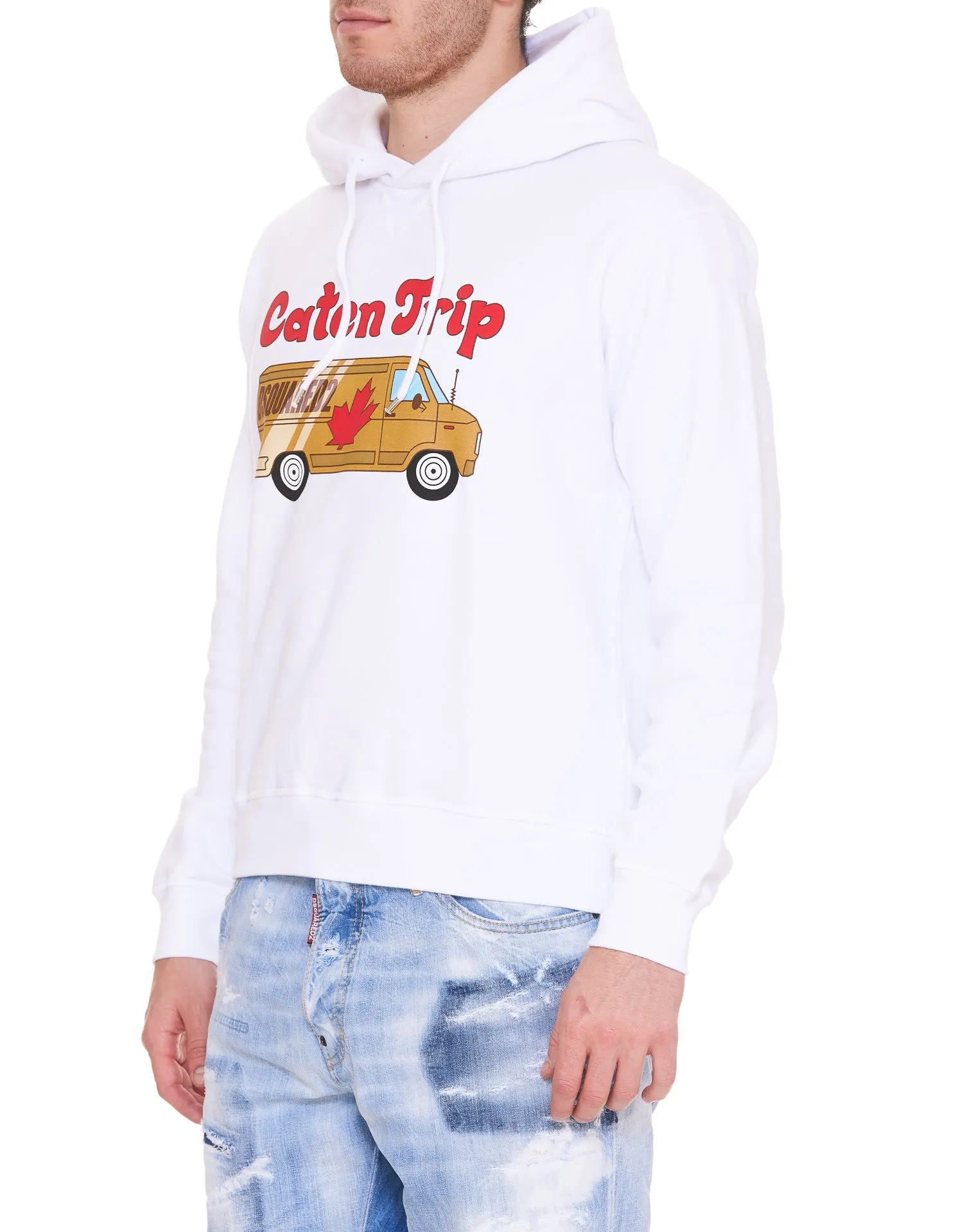 Dsquared2 Van-Printed Drawstring Hoodie