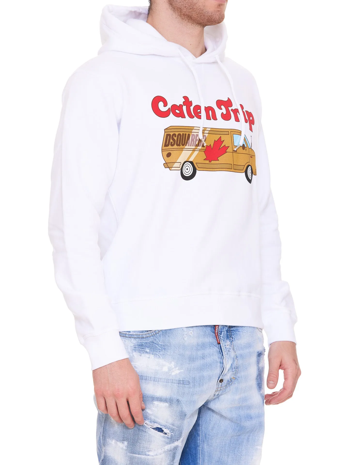 Dsquared2 Van-Printed Drawstring Hoodie