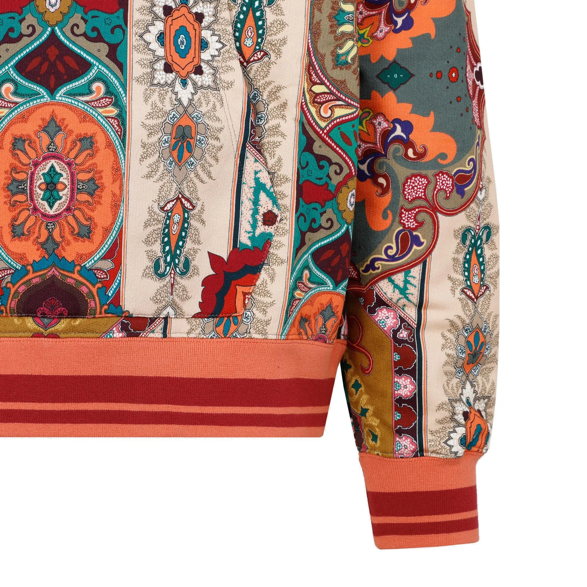 Etro Paisley Printed Drawstring Hoodie