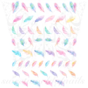 Feathers Nail Art Stickers