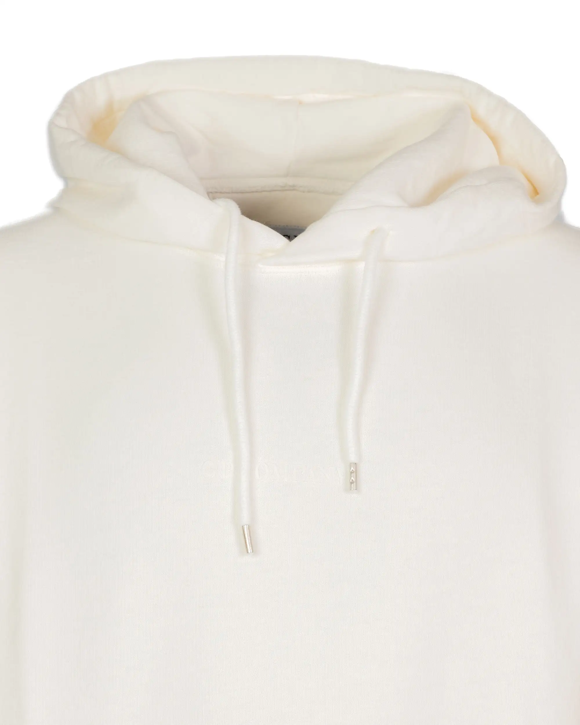 Felpa Uomo CP Company Fleece Graphic Hoodie Gauze White