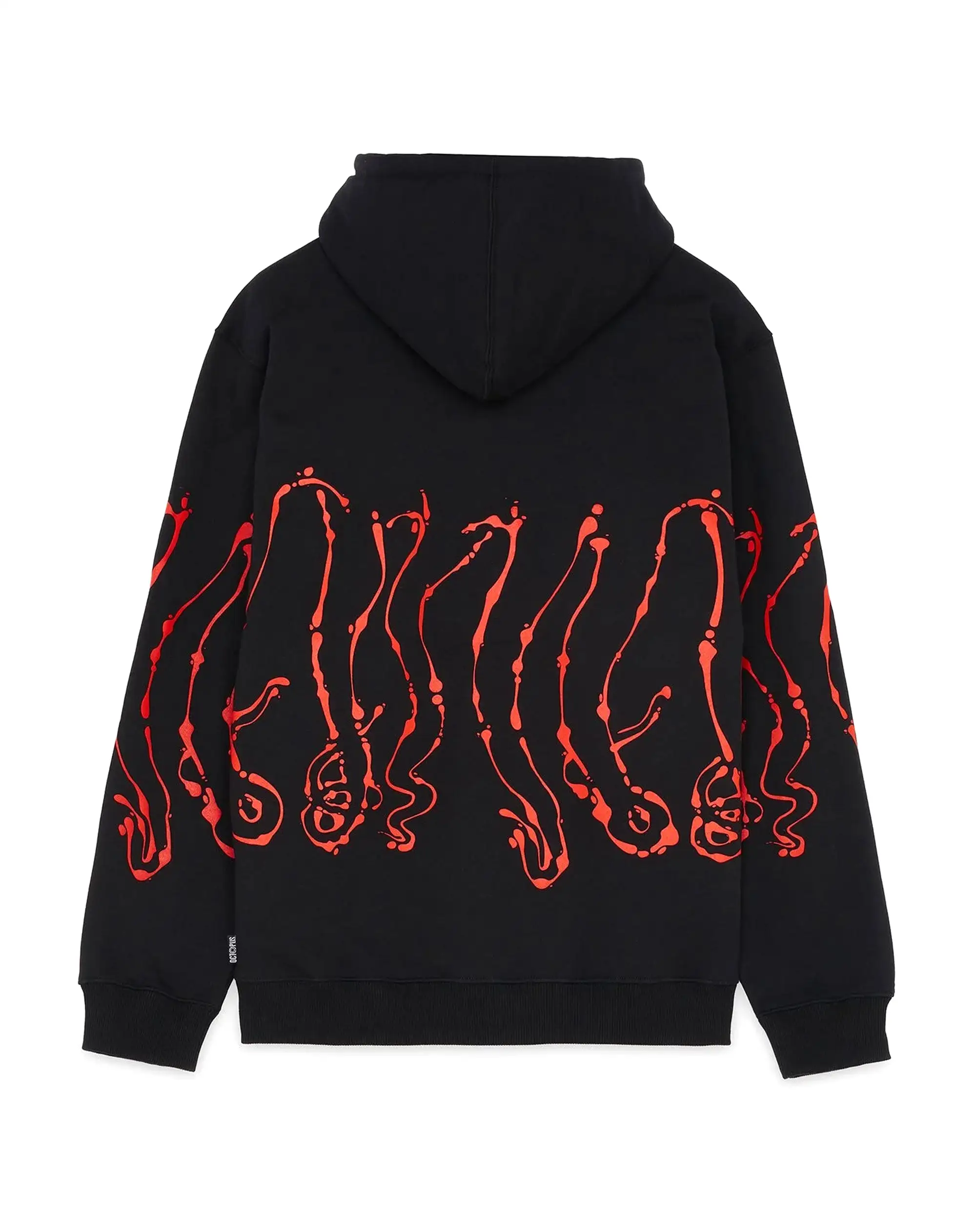 Felpa Uomo Octopus Dripper Hoodie Nero