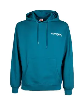 Felpa Uomo Sundek Logo Hoodie Azzurro