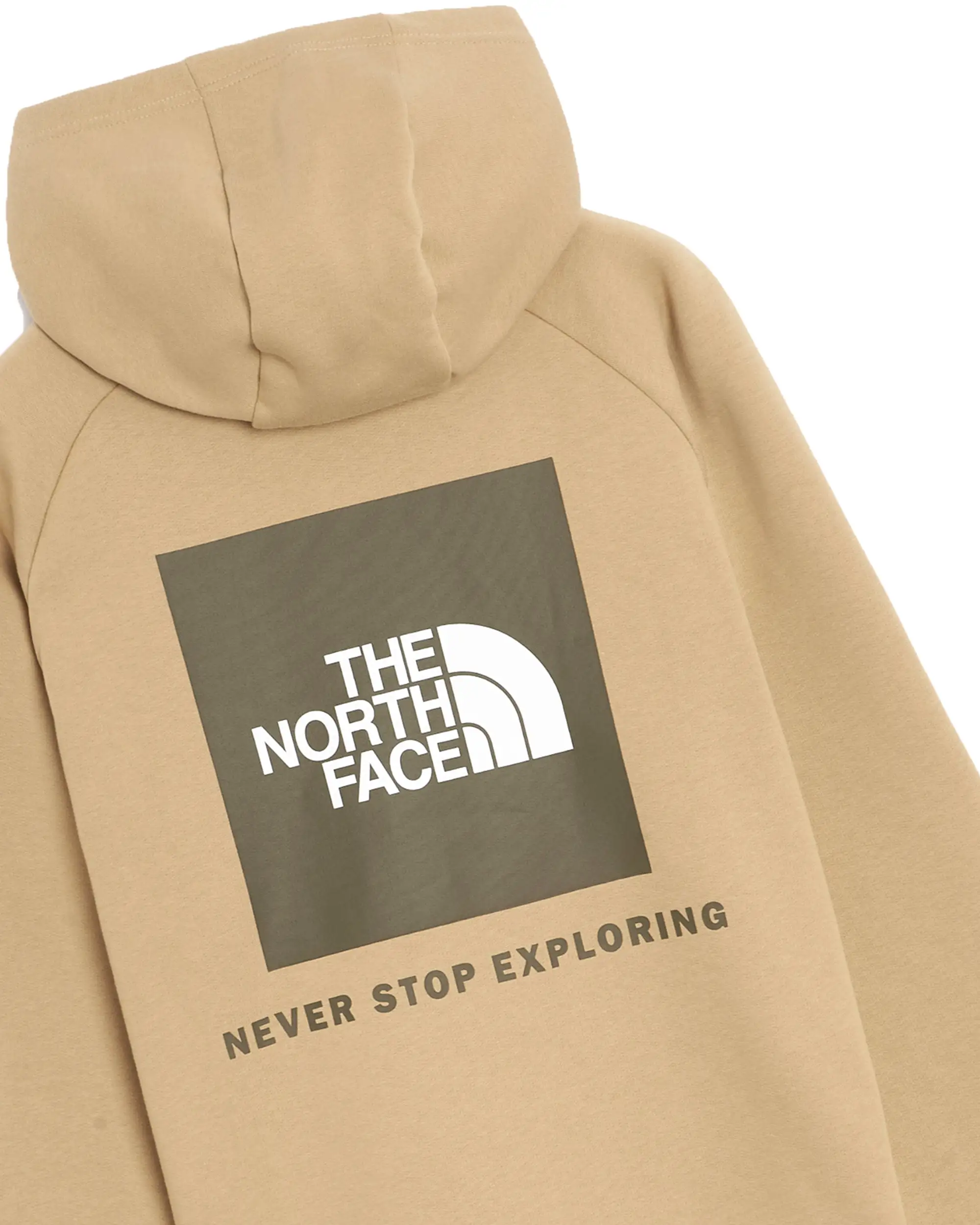 Felpa Uomo The North Face Raglan Redbox Hoodie Khaki Stone