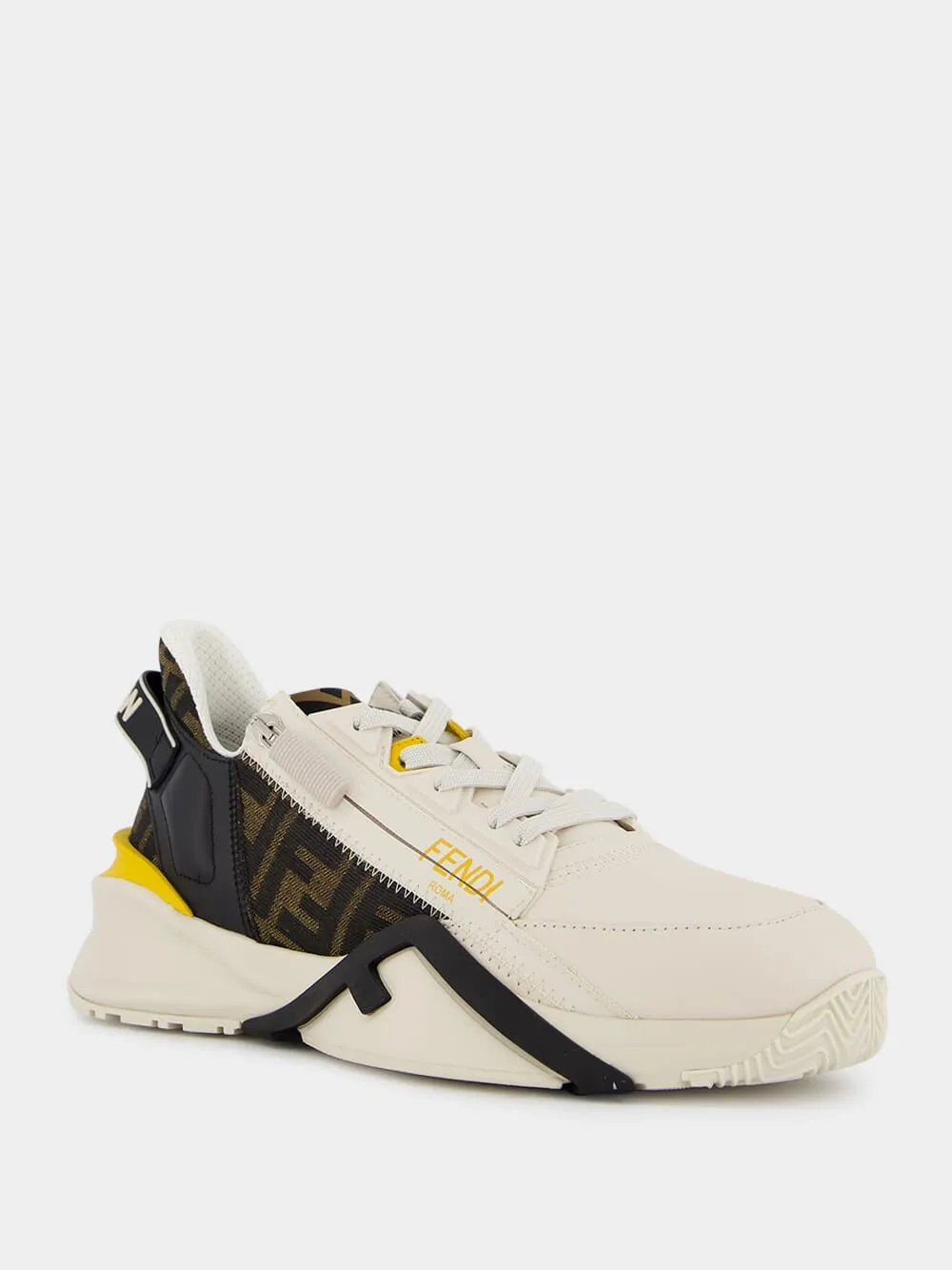 Flow Yellow Leather Sneakers