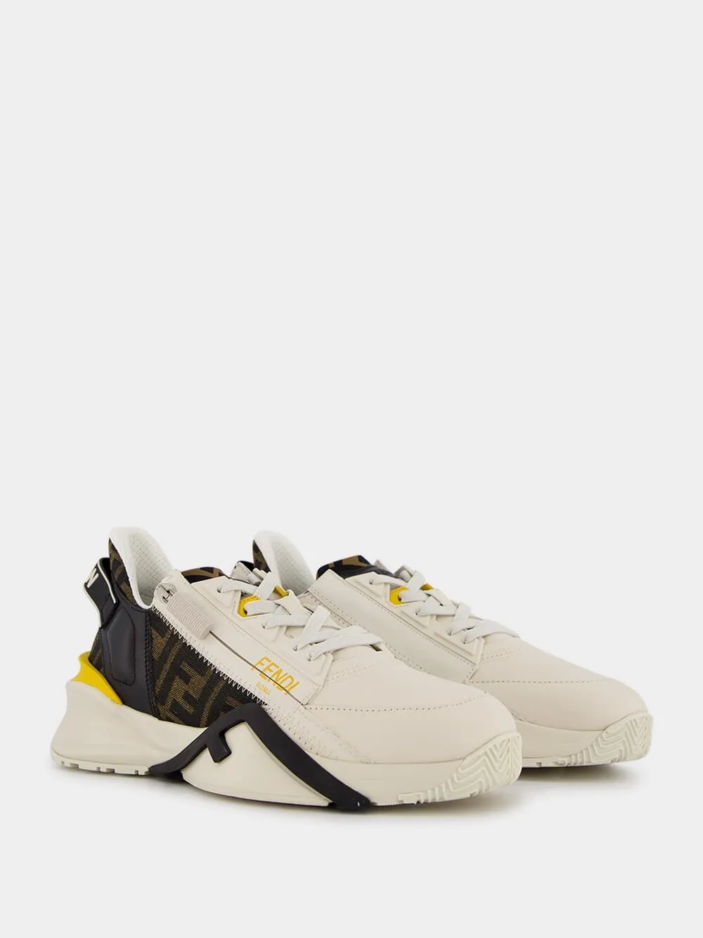 Flow Yellow Leather Sneakers