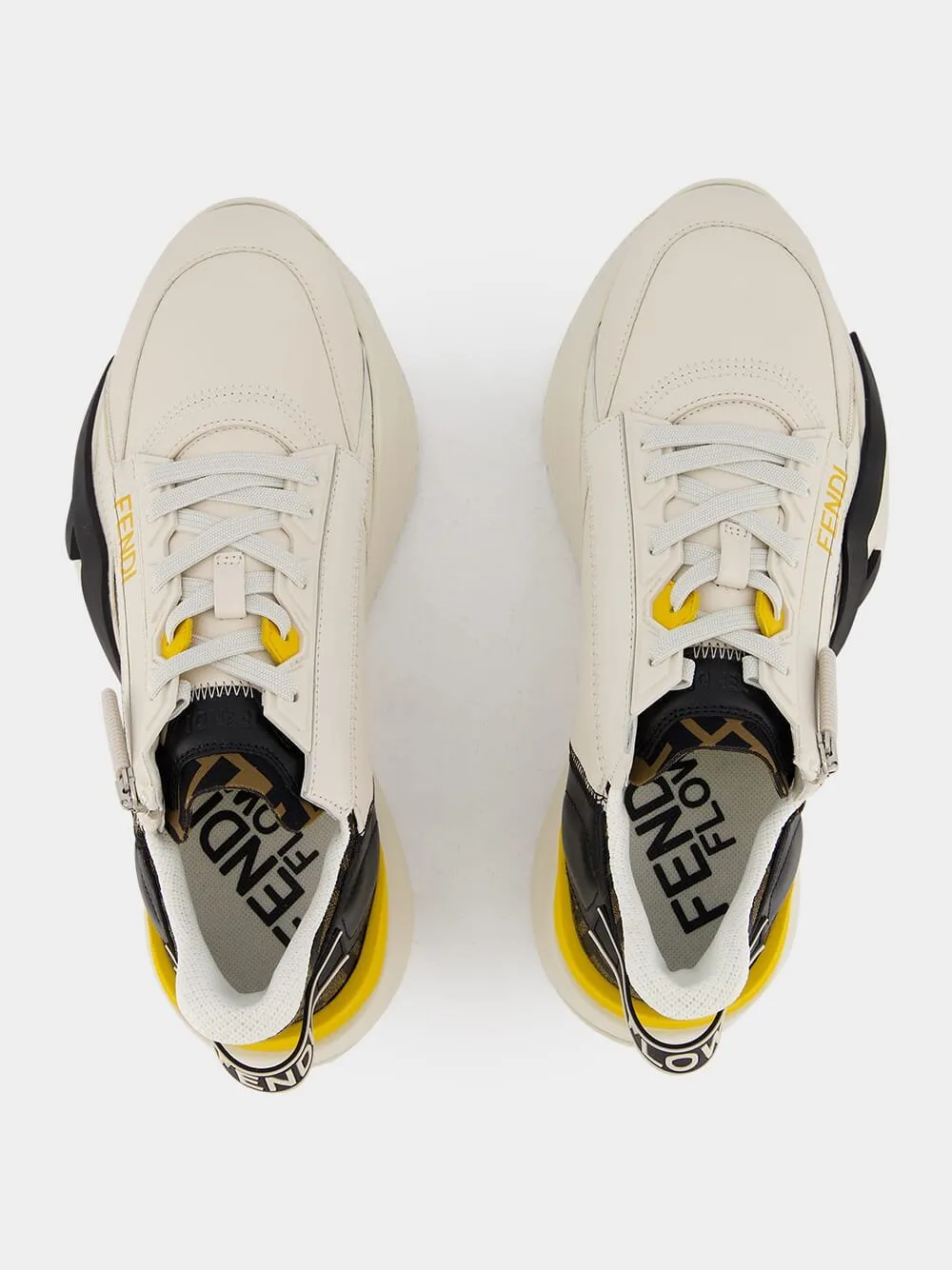 Flow Yellow Leather Sneakers