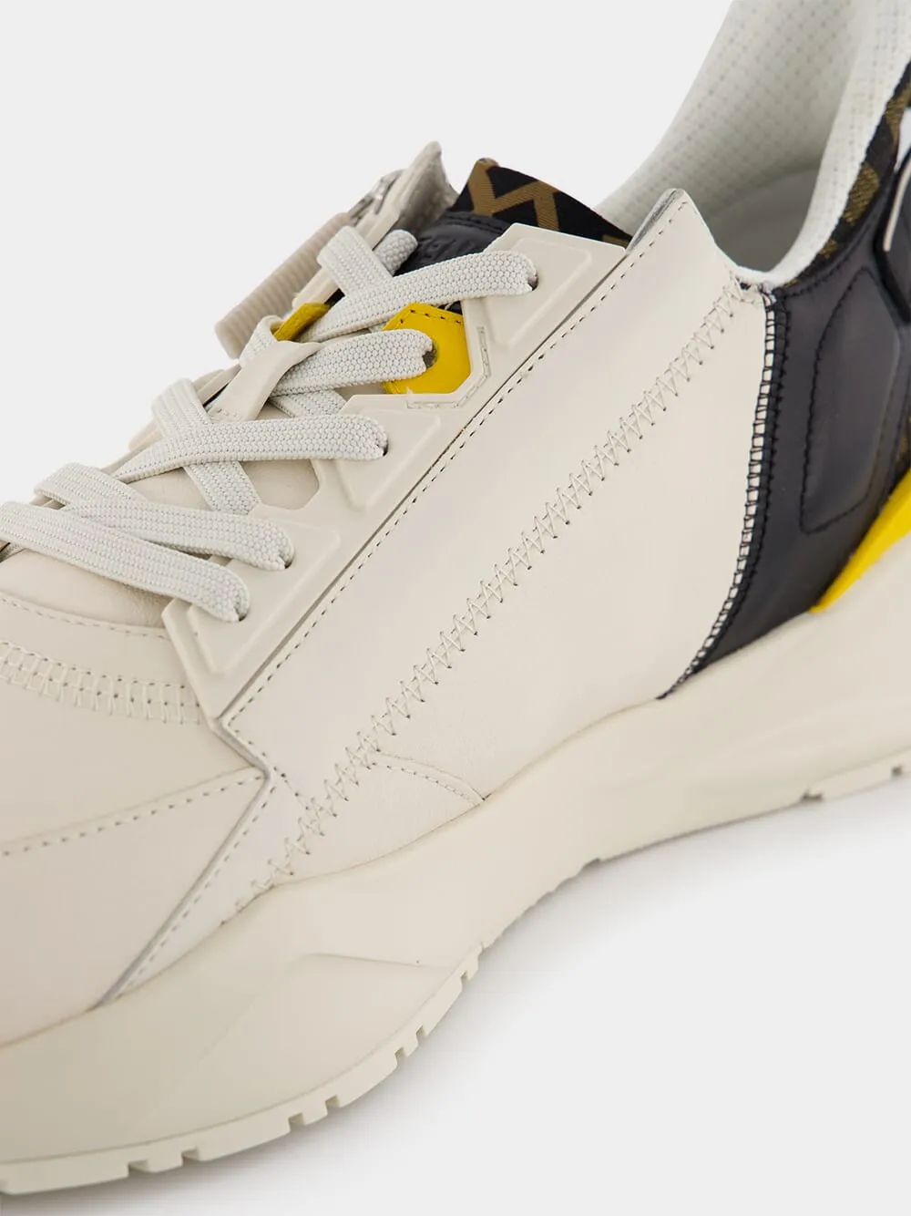 Flow Yellow Leather Sneakers