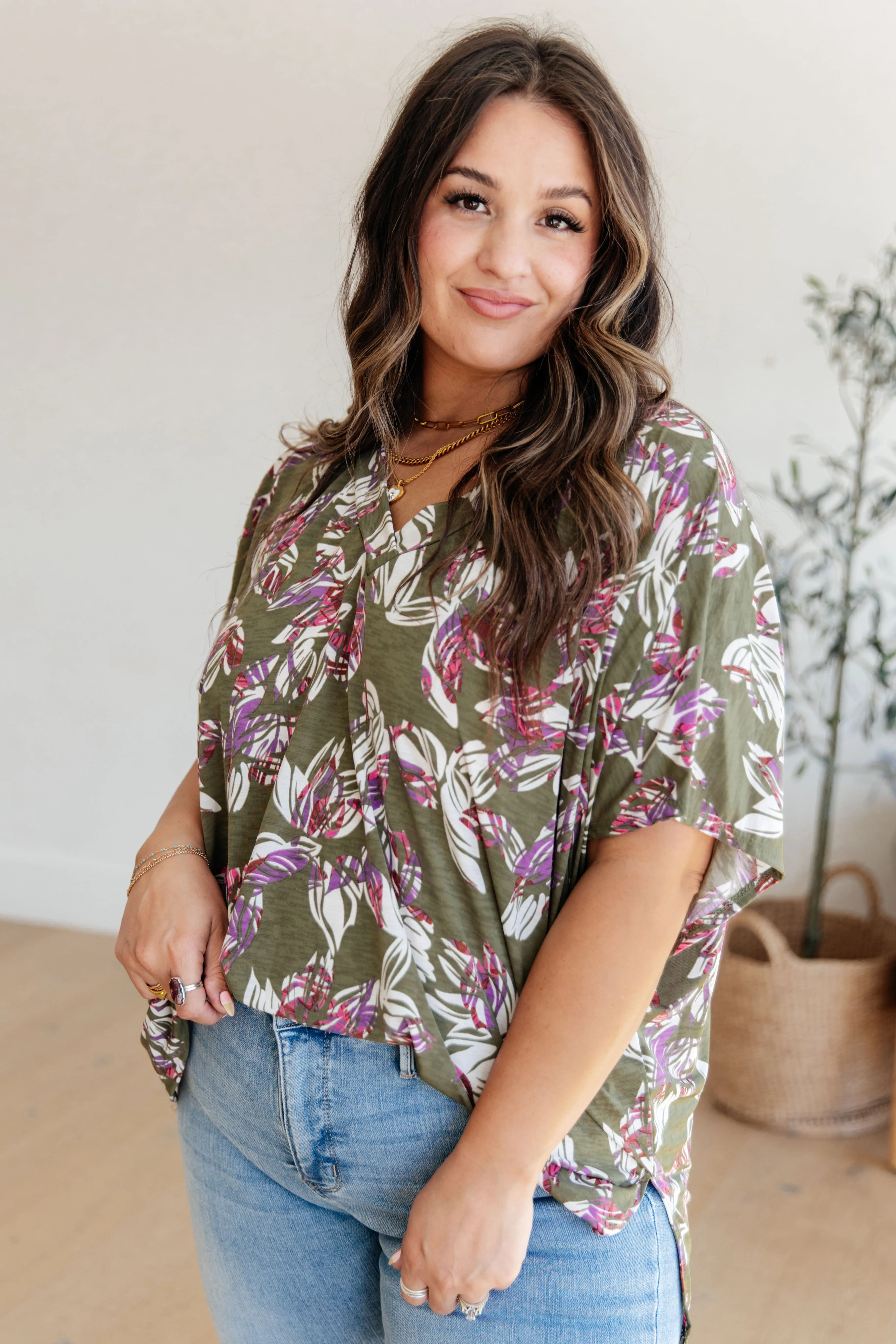 Frances Floral V-Neck Top