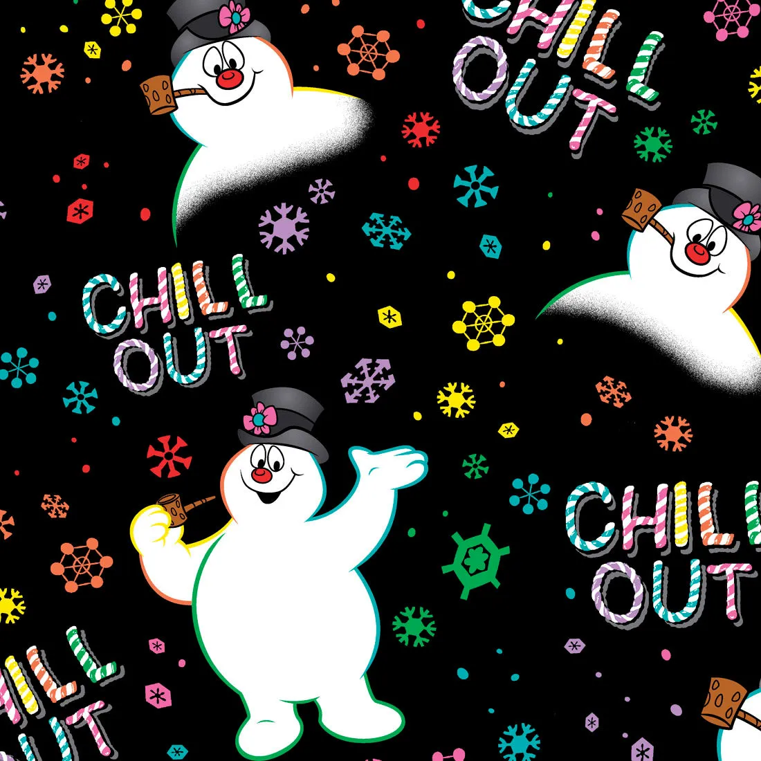 Frosty the Snowman V-Neck Top  in Chill Out