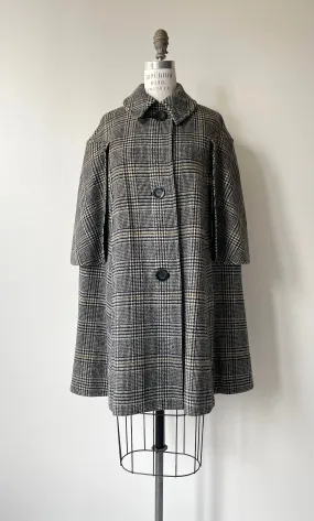 Glen Plaid Wool Cape | 1950s