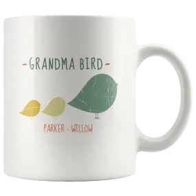 Grandma Bird Personalized Ceramic Mug