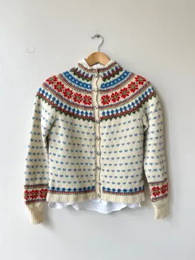 Handknit Fair Isle Sweater | 1950s