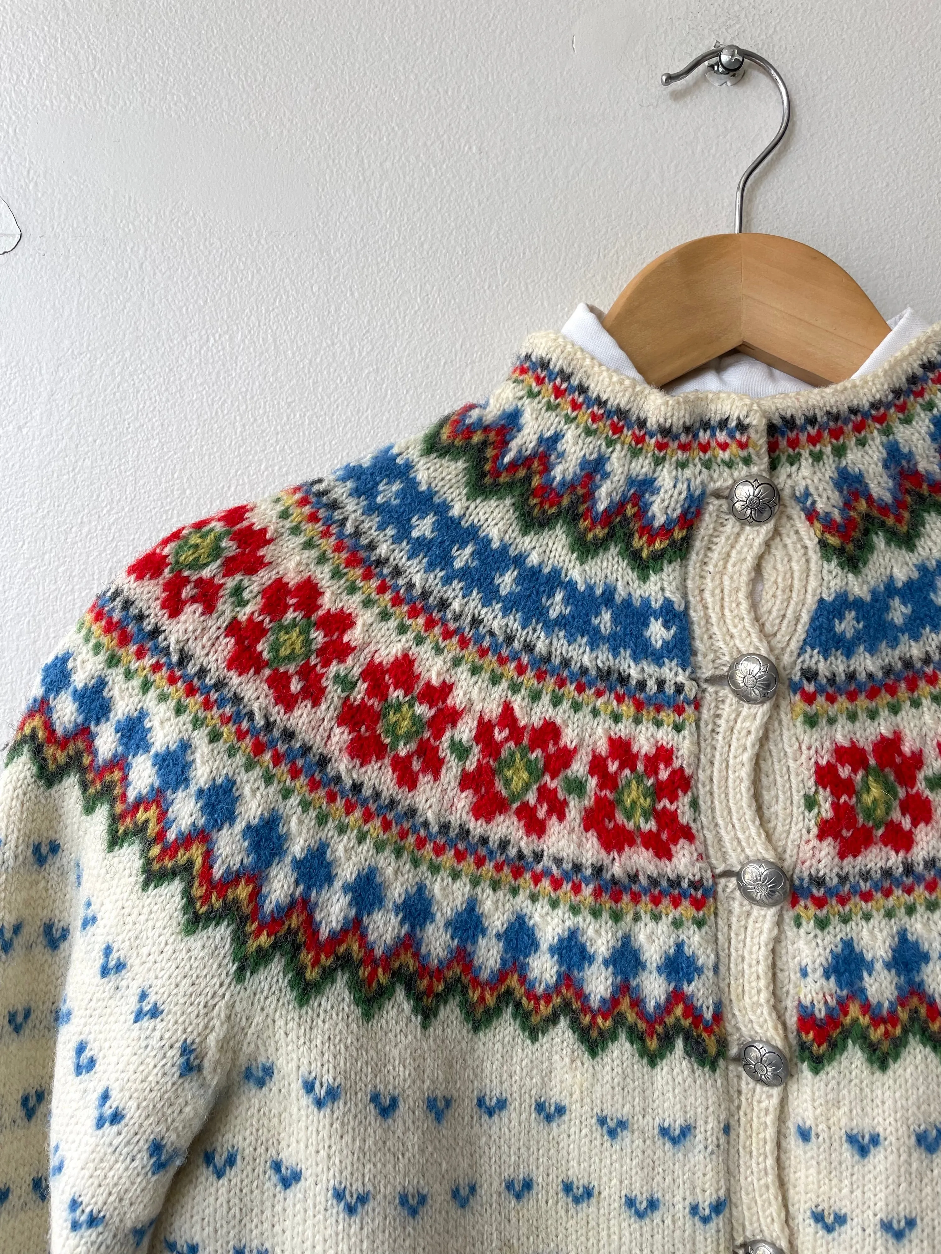 Handknit Fair Isle Sweater | 1950s