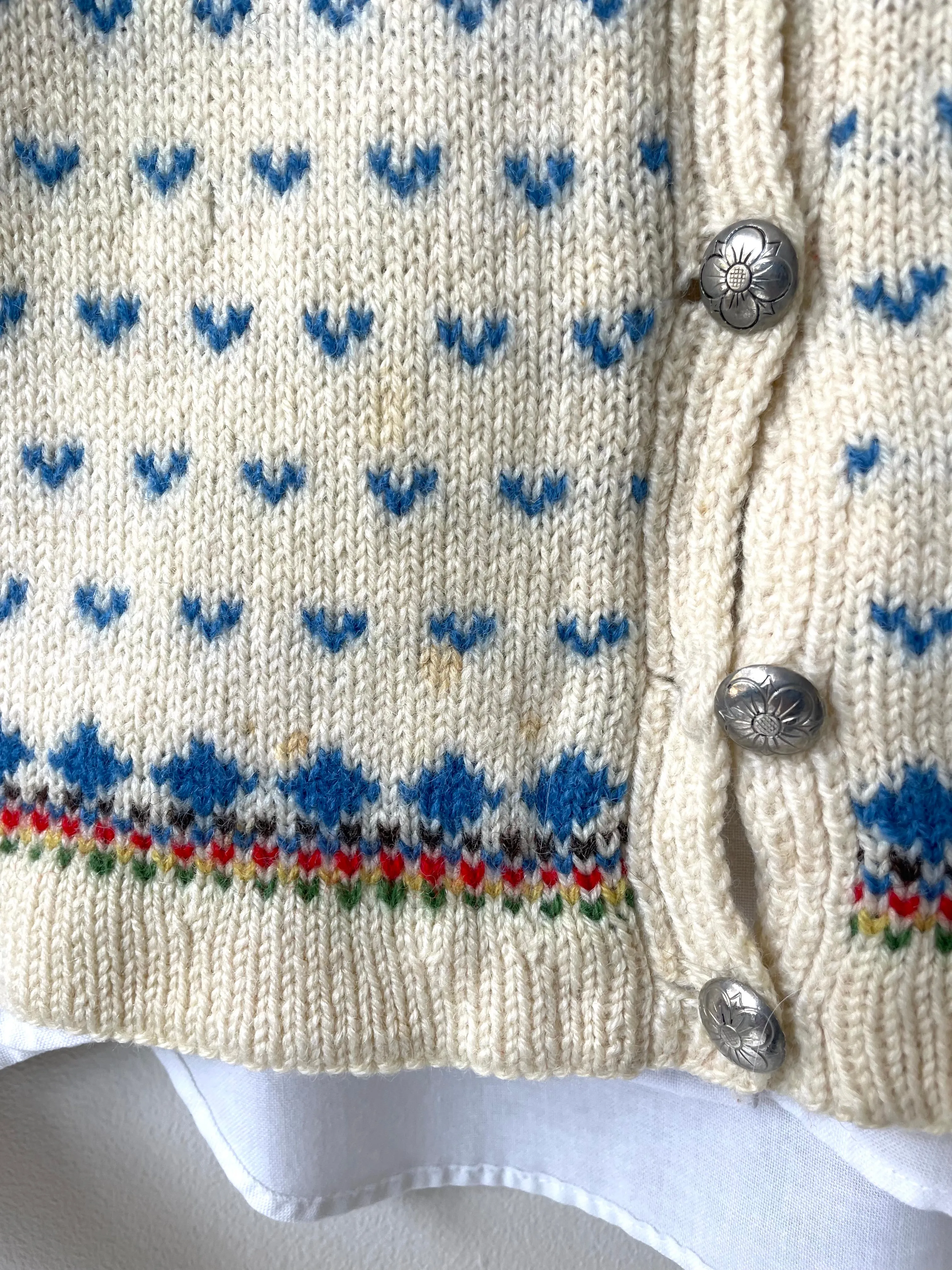 Handknit Fair Isle Sweater | 1950s