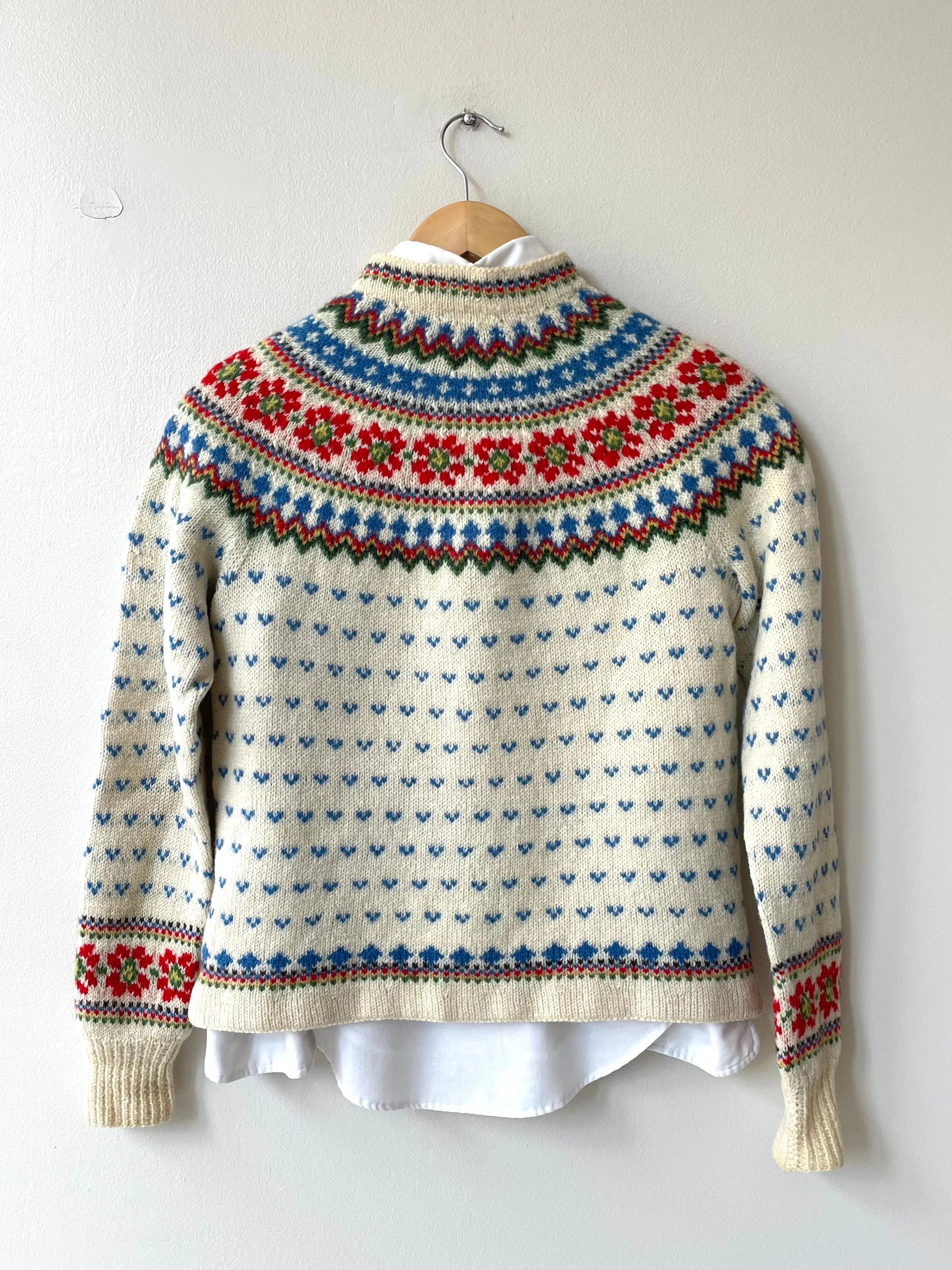 Handknit Fair Isle Sweater | 1950s