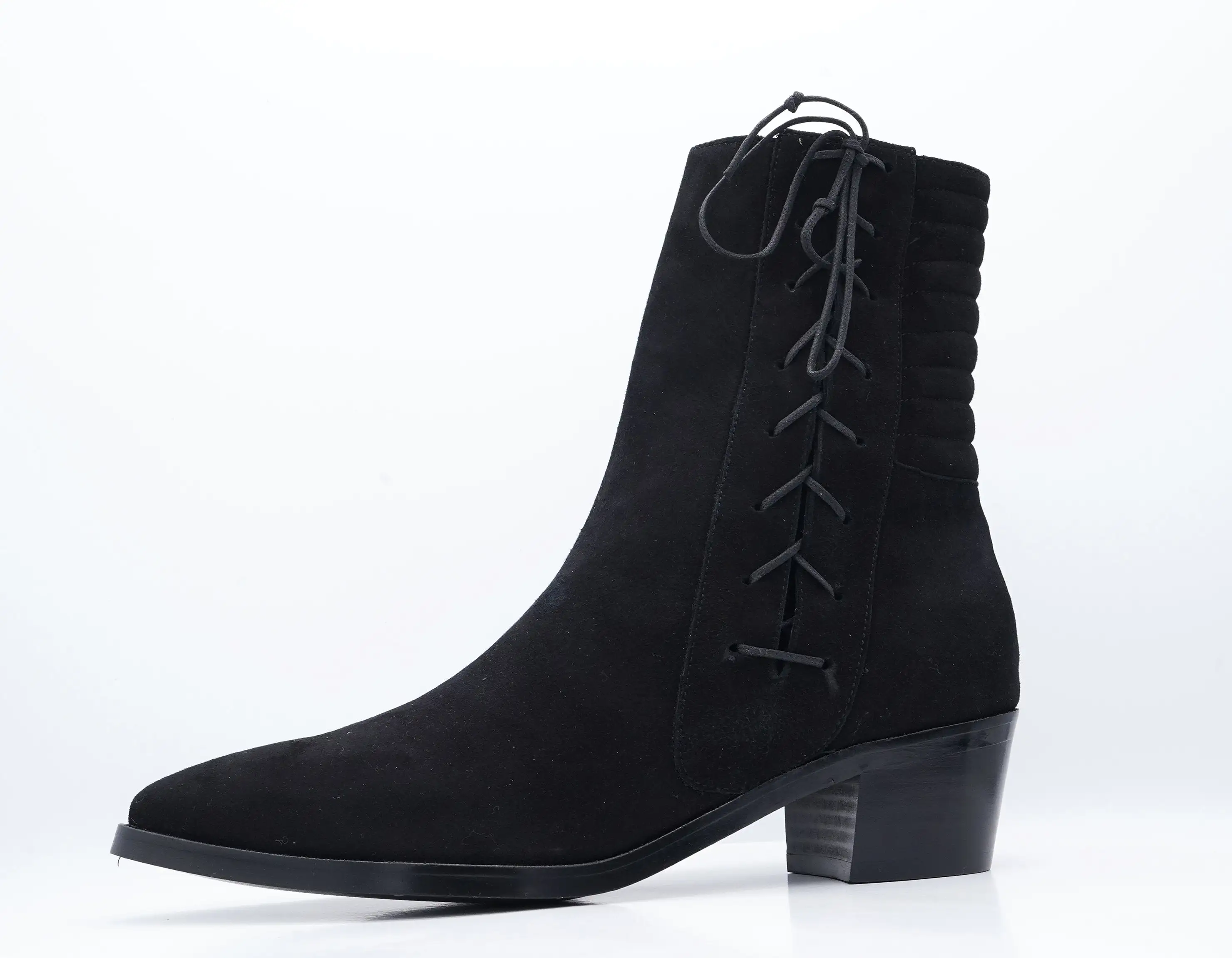 HARLEY BOOT BLACK SUEDE