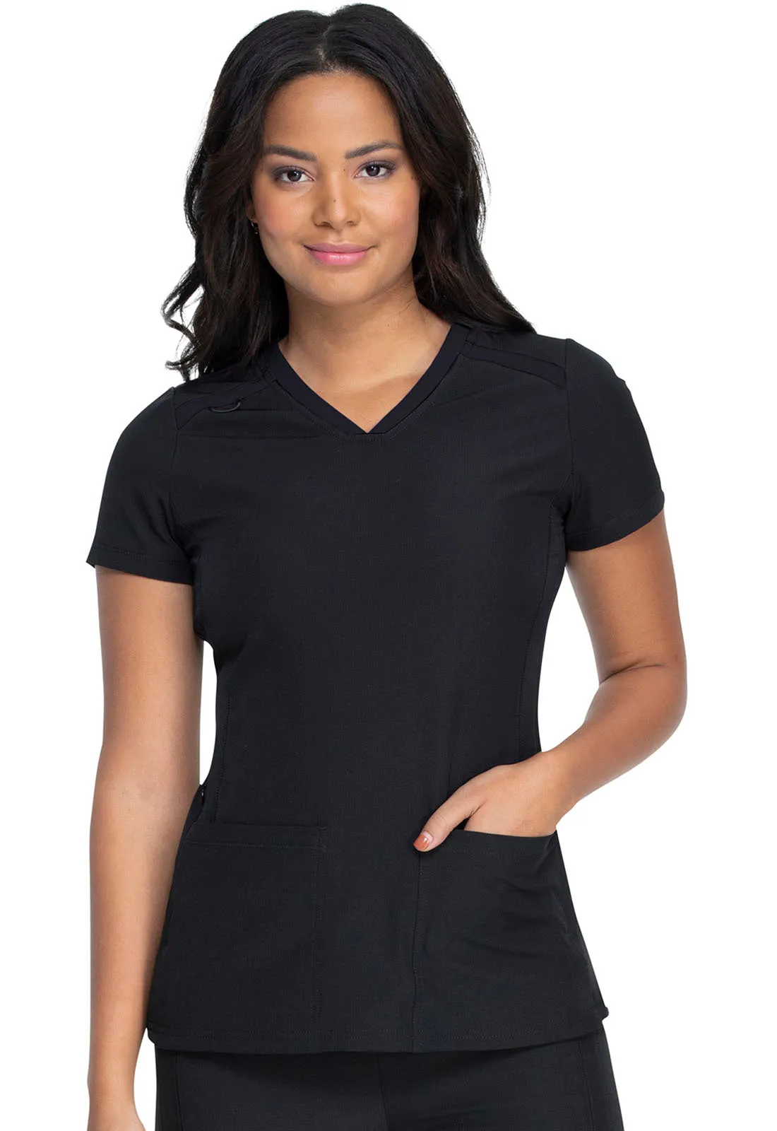 HeartSoul V-Neck Top in Black