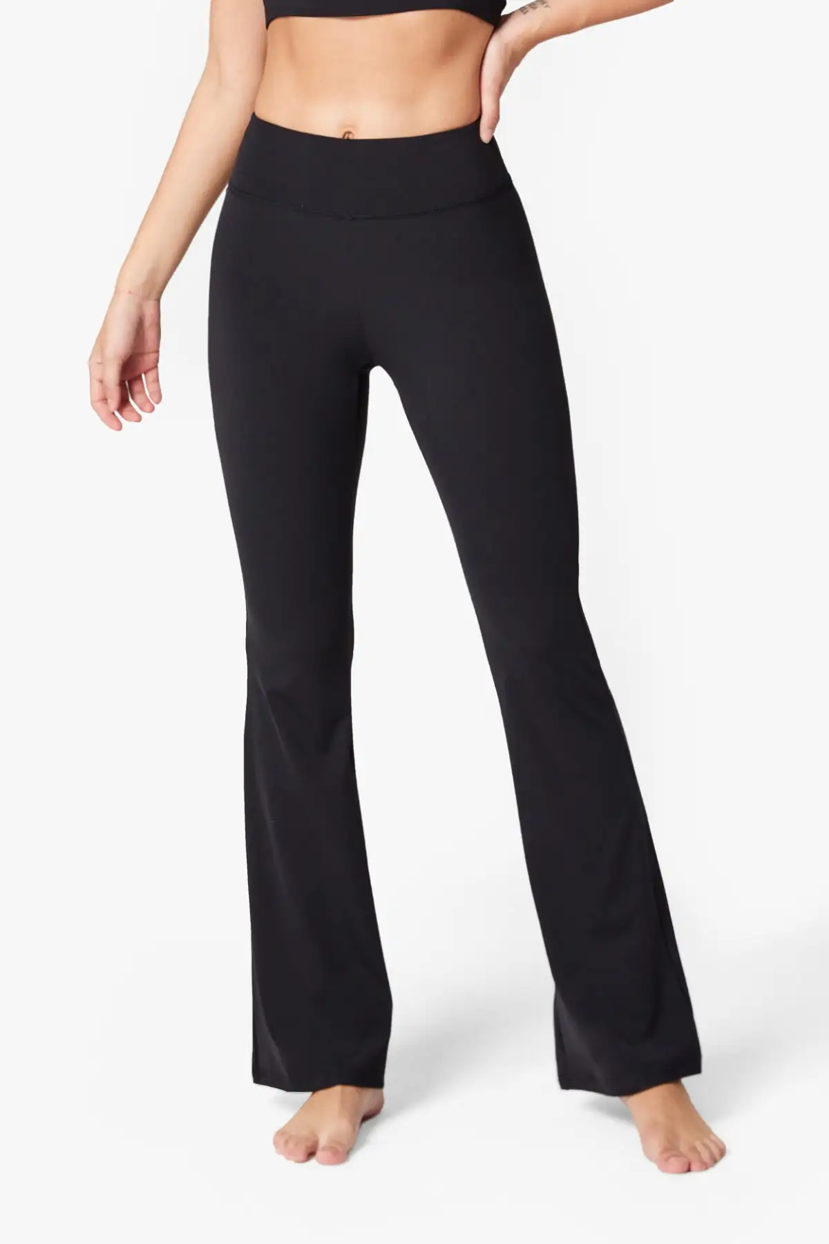 High Waist Barre Flared Legging in Super Full Length