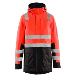 High Vis Parka 4495 High Vis Rood/Zwart - Blåkläder