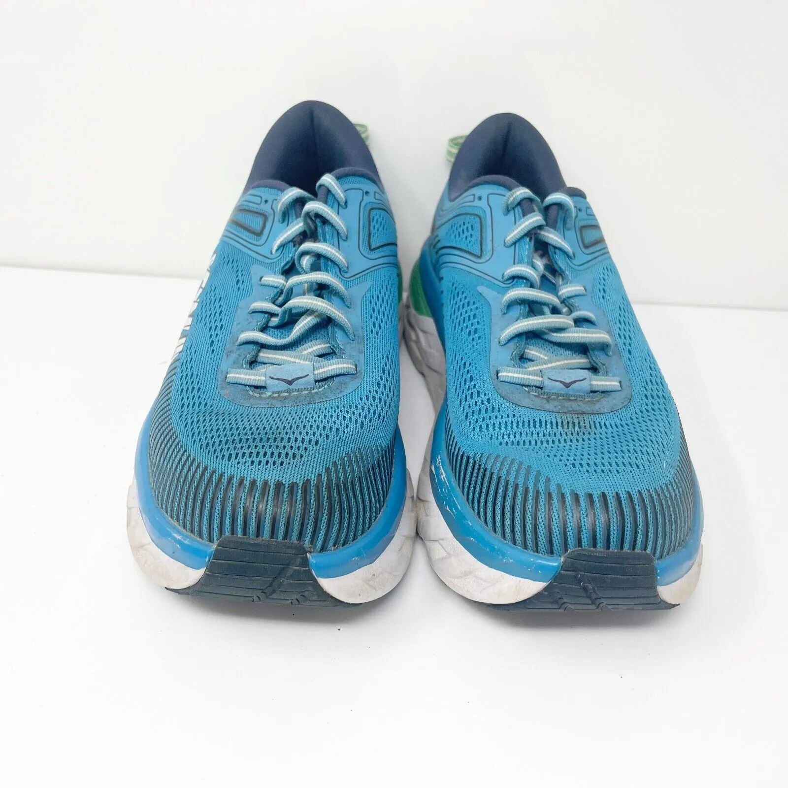 Hoka One One Mens Bondi 7 1110518 BMMO Blue Running Shoes Sneakers Size 8.5