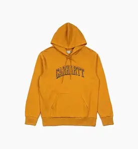 Hooded Scrawl Mens Hoodie - Yellow