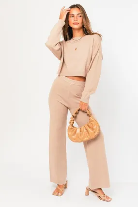 Hot Fix Wide Sweater Pants