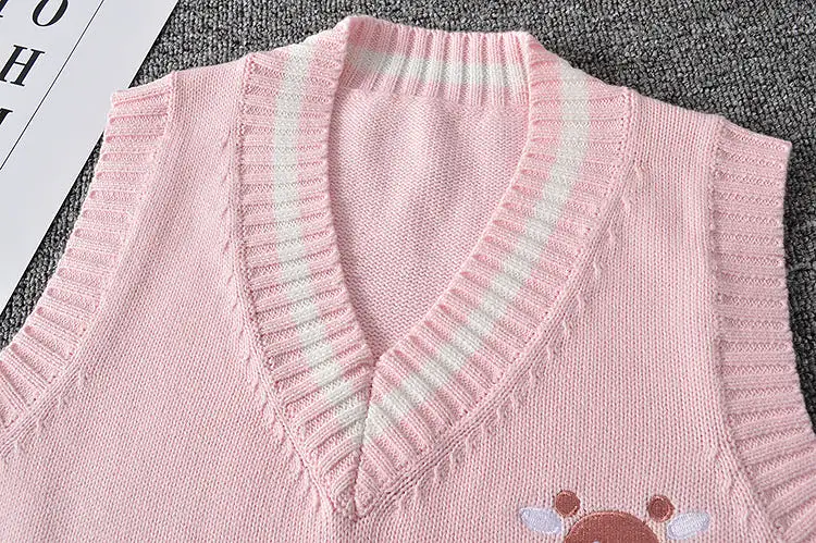 JAPANESE JK KNIT VEST SWEATER BY21097