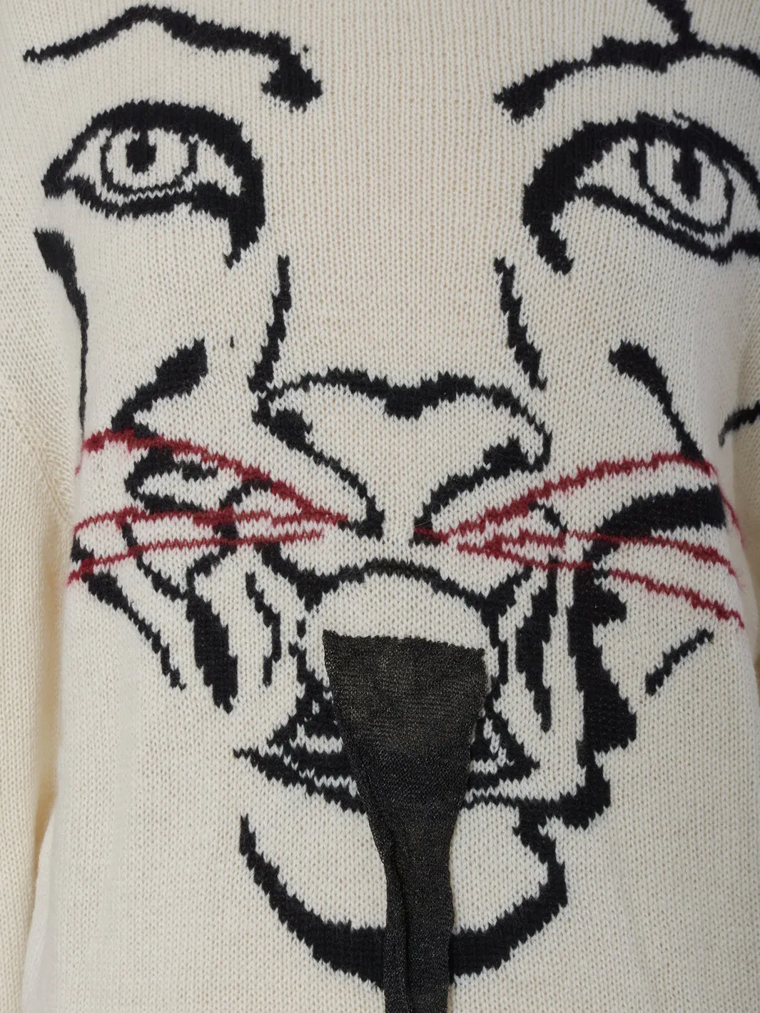 Krizia Sweater with tiger embroidery