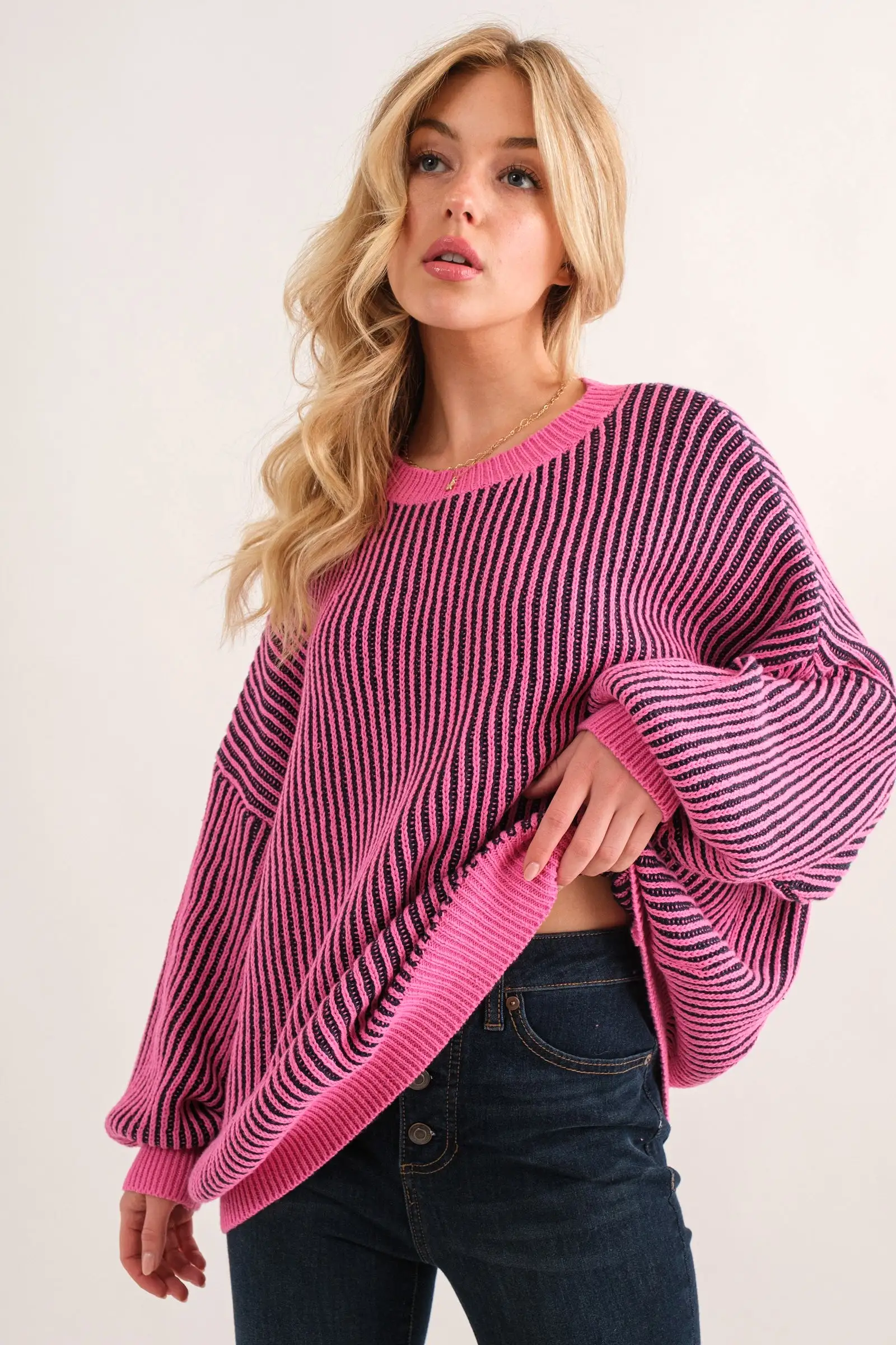 Life is Your Creation Ribbed Sweater