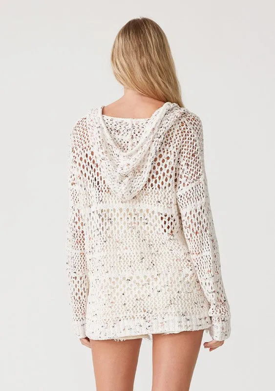 Long Sleeve Crochet Pullover Sweater