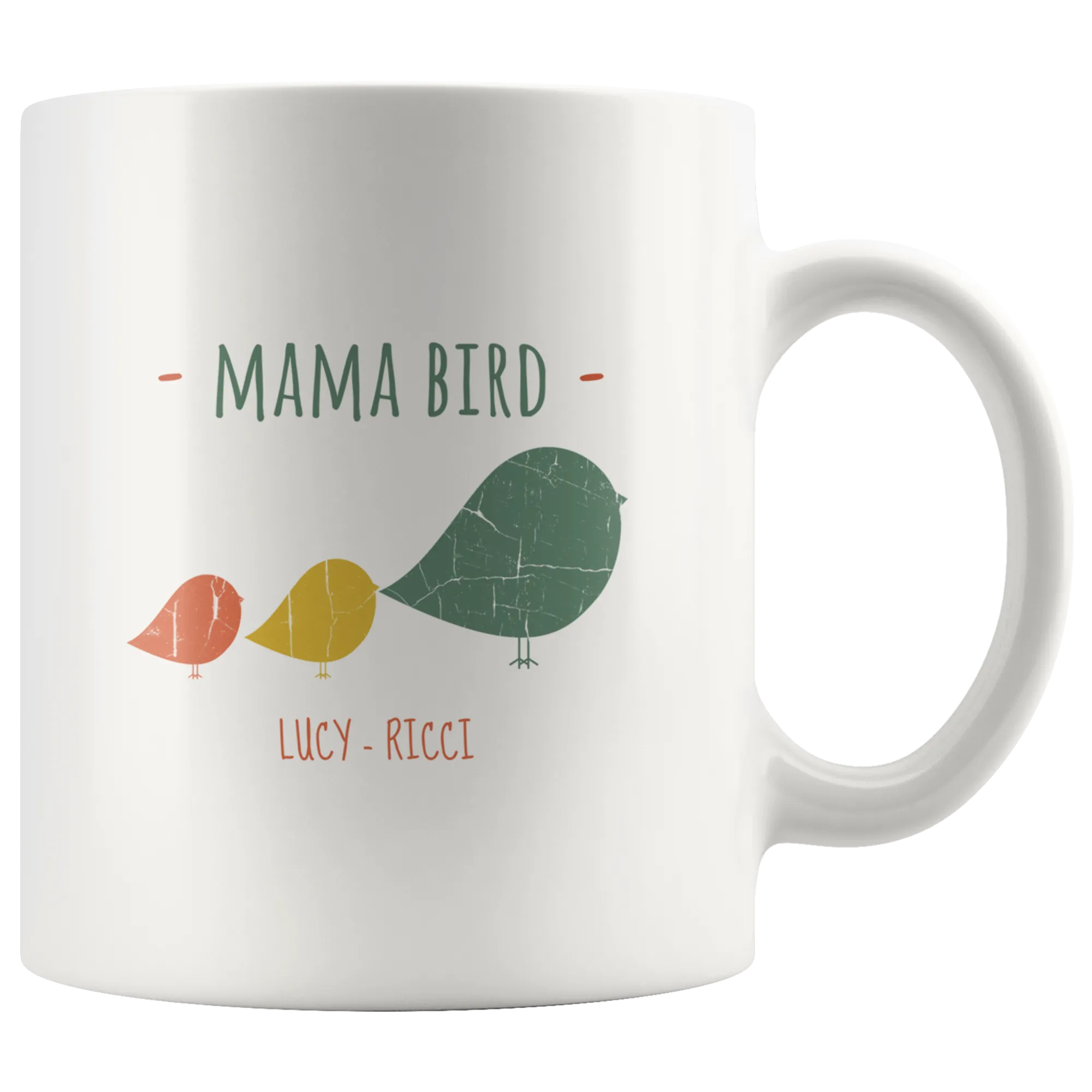 Mama Bird Lucy Ricci Personalized Mug