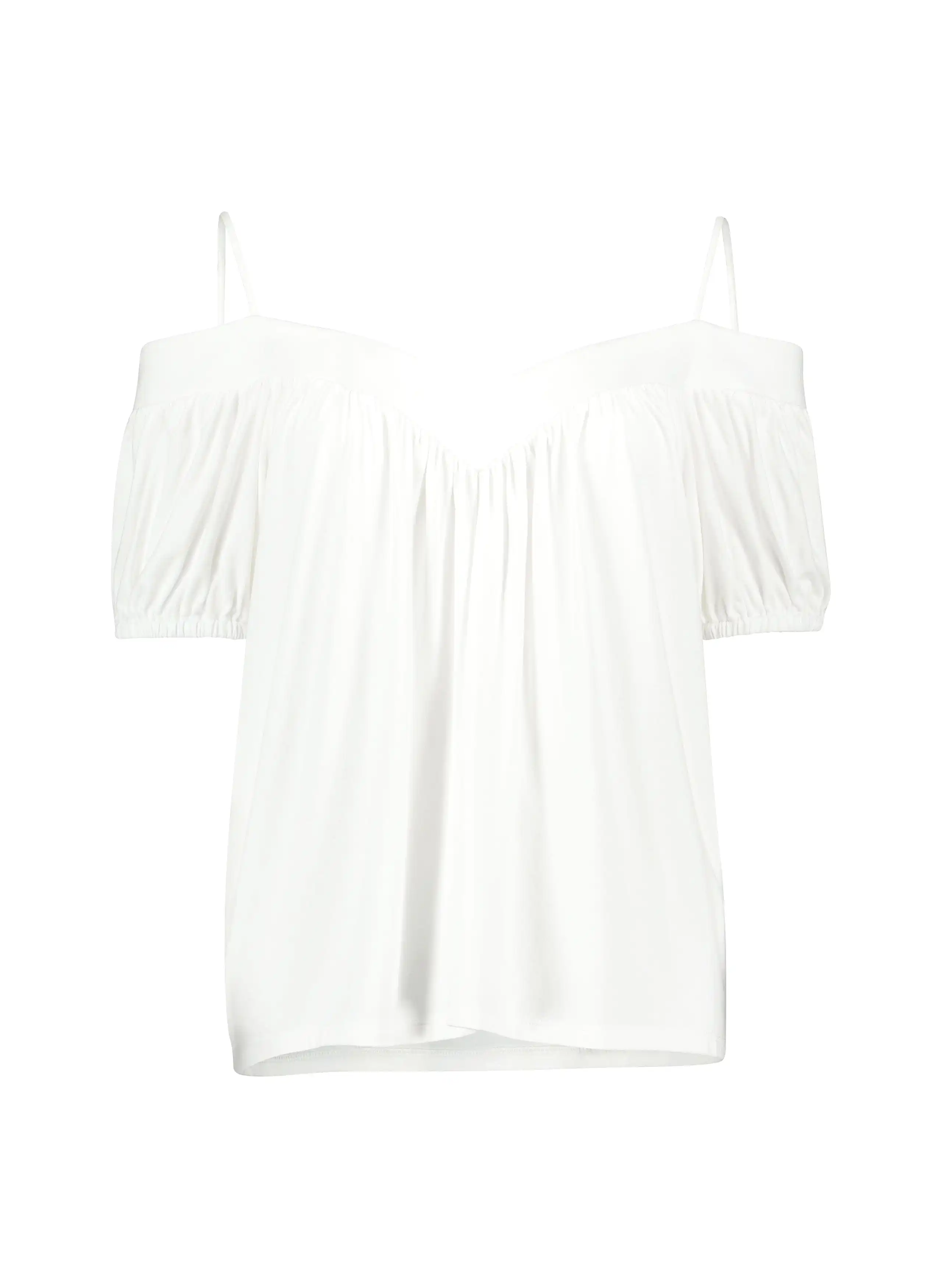 Margaux LENZING ECOVERO Jersey Off-The-Shoulder Top | Pure White