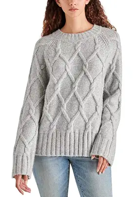 Micah Sweater-Silver Grey