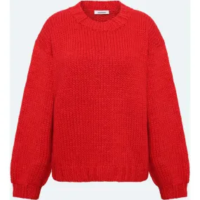 neya sweater - ribbon red