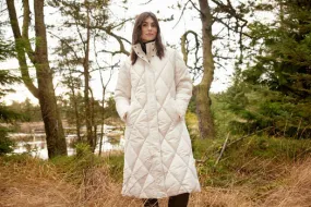 Nina 25- Long Cream Coat - Soya Concept