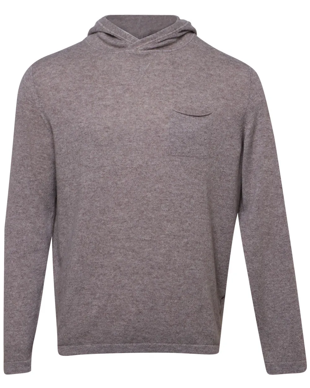 Oatmeal Corda Lightweight Cashmere Hoodie