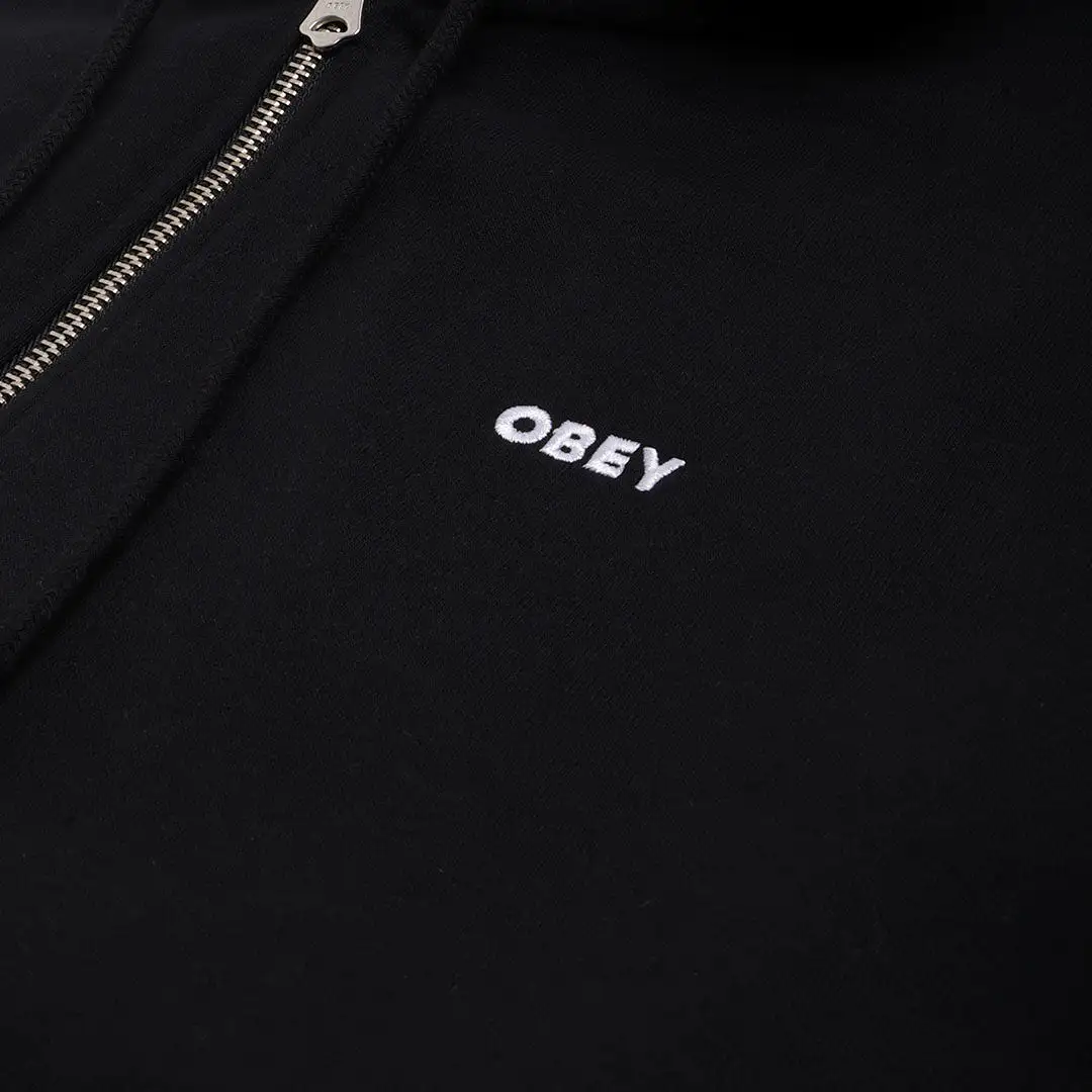 OBEY Established Works Bold Zip Up Hoodie