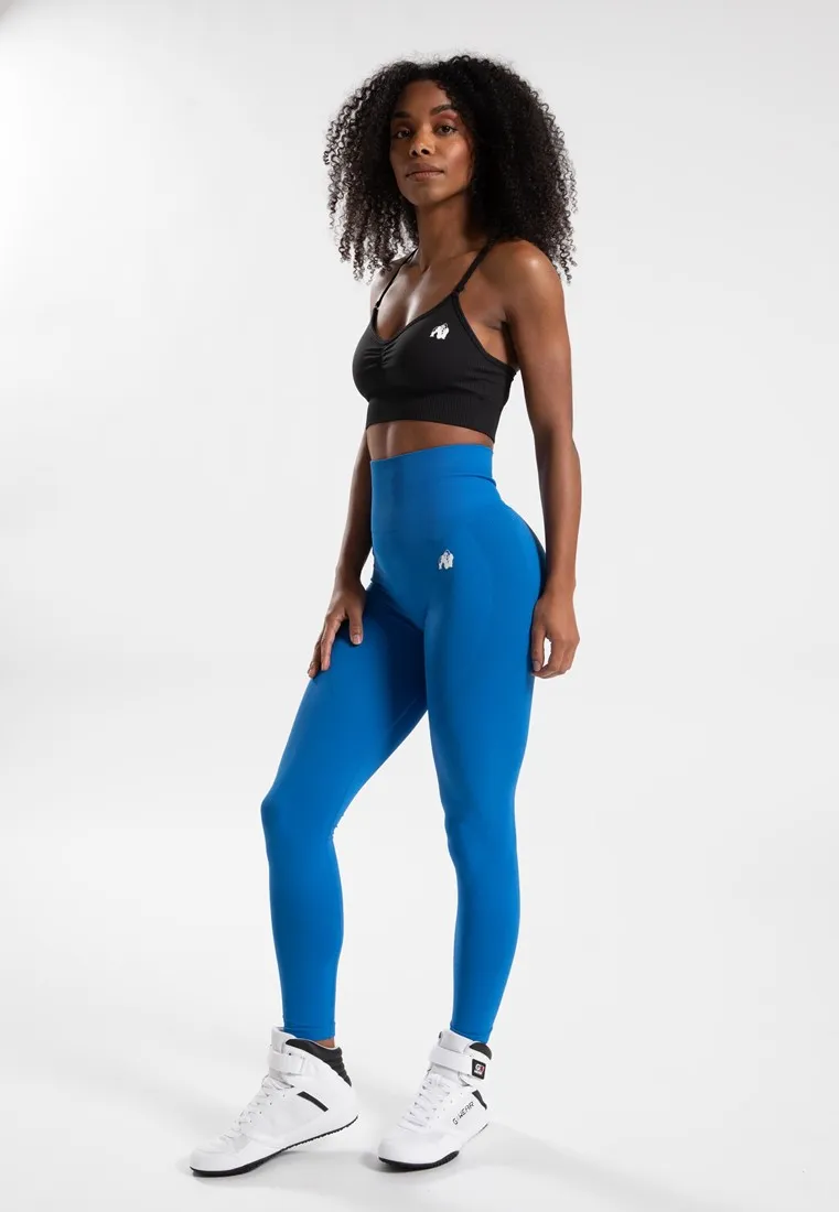 Olivia Seamless Leggings - Blue - S/M Gorilla Wear