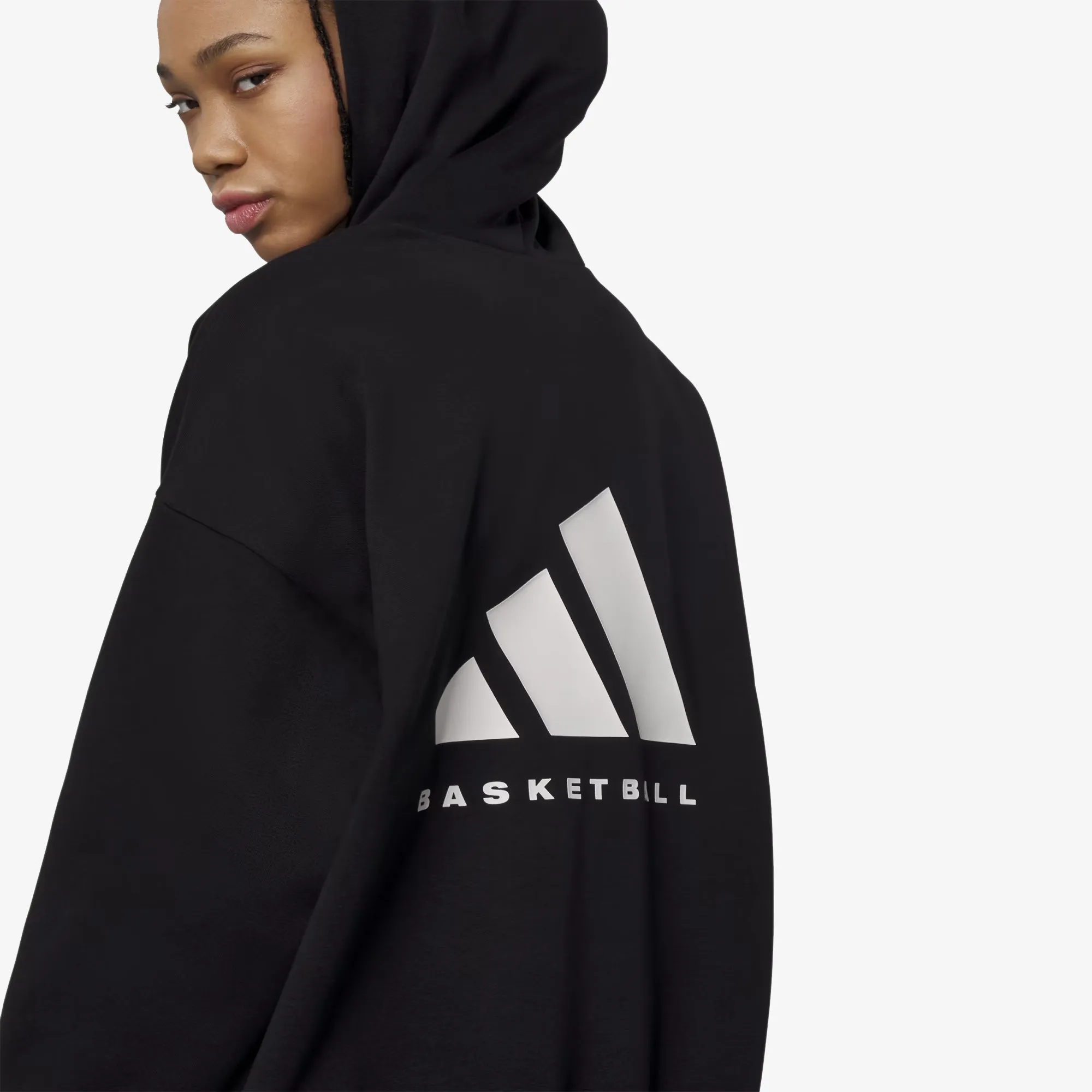 ONE BASKETBALL FLEECE HOODIE 'BLACK'