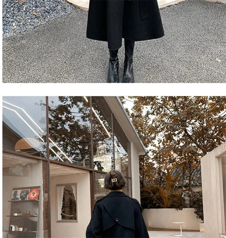 Oversized Trench Coat - Long Jacket for Women