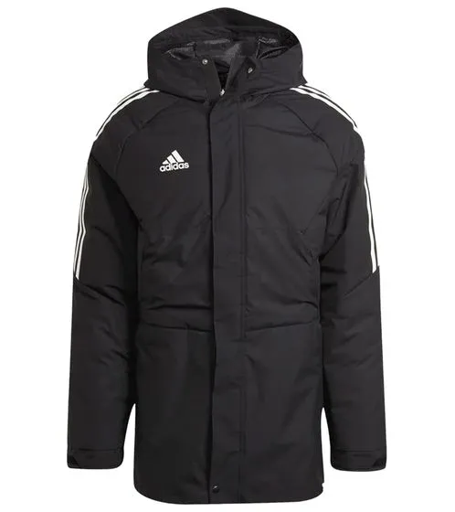 Parka adidas Condivo 22 Stadium para hombre con chaqueta de entrenamiento con tratamiento DWR PrimeGreen H21252 negro