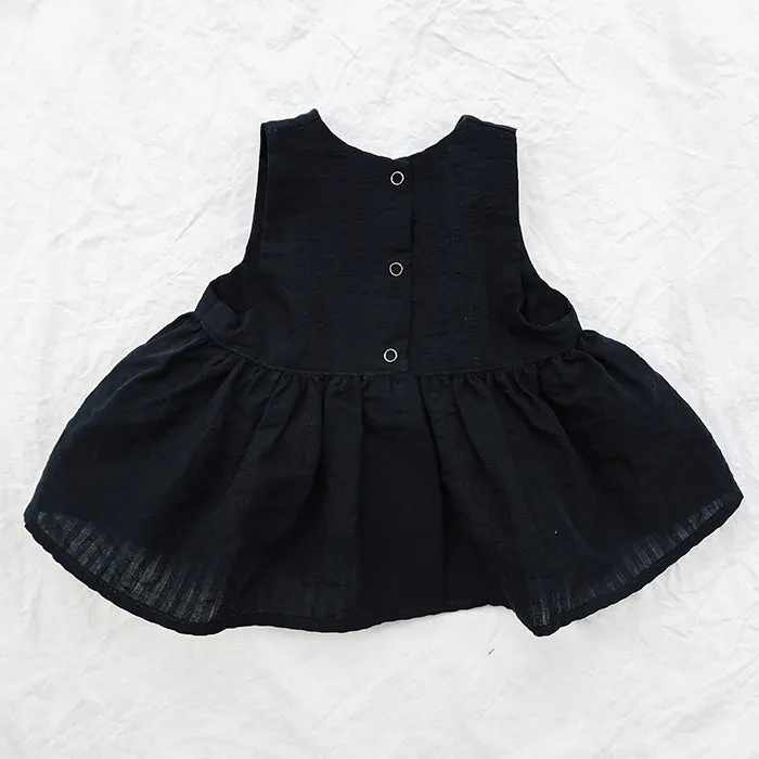 Pequeno Tocon Baby Top Dress Black