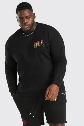 Plus Size Loose Fit MAN Official Sweater