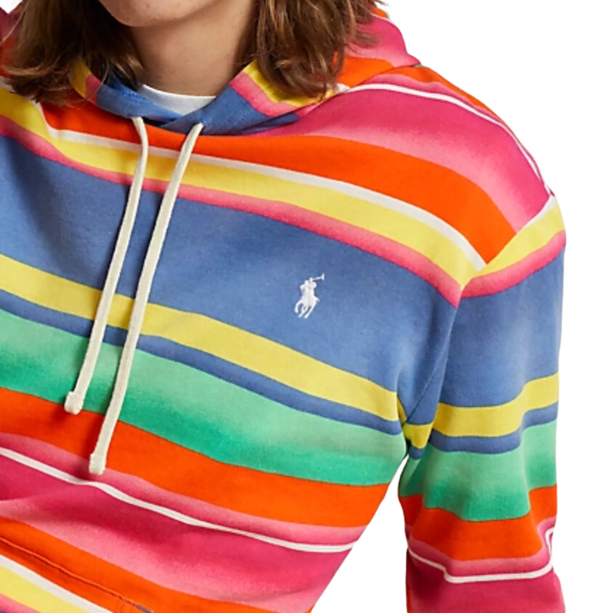 Polo Ralph Lauren Striped Spa Terry Hoodie (Marais Stripe)