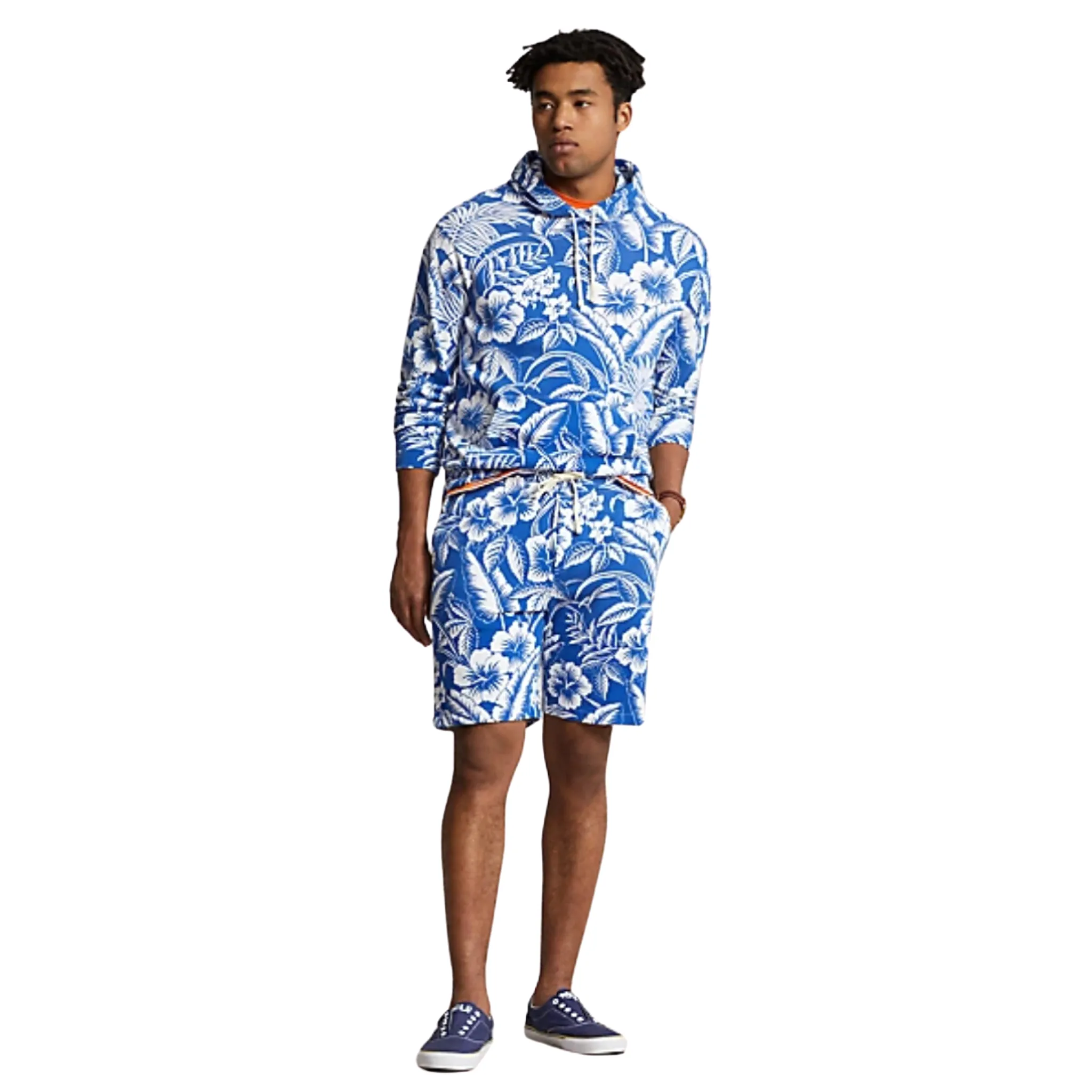 Polo Ralph Lauren Tropical Floral Spa Terry Hoodie (Monotone Tropical)