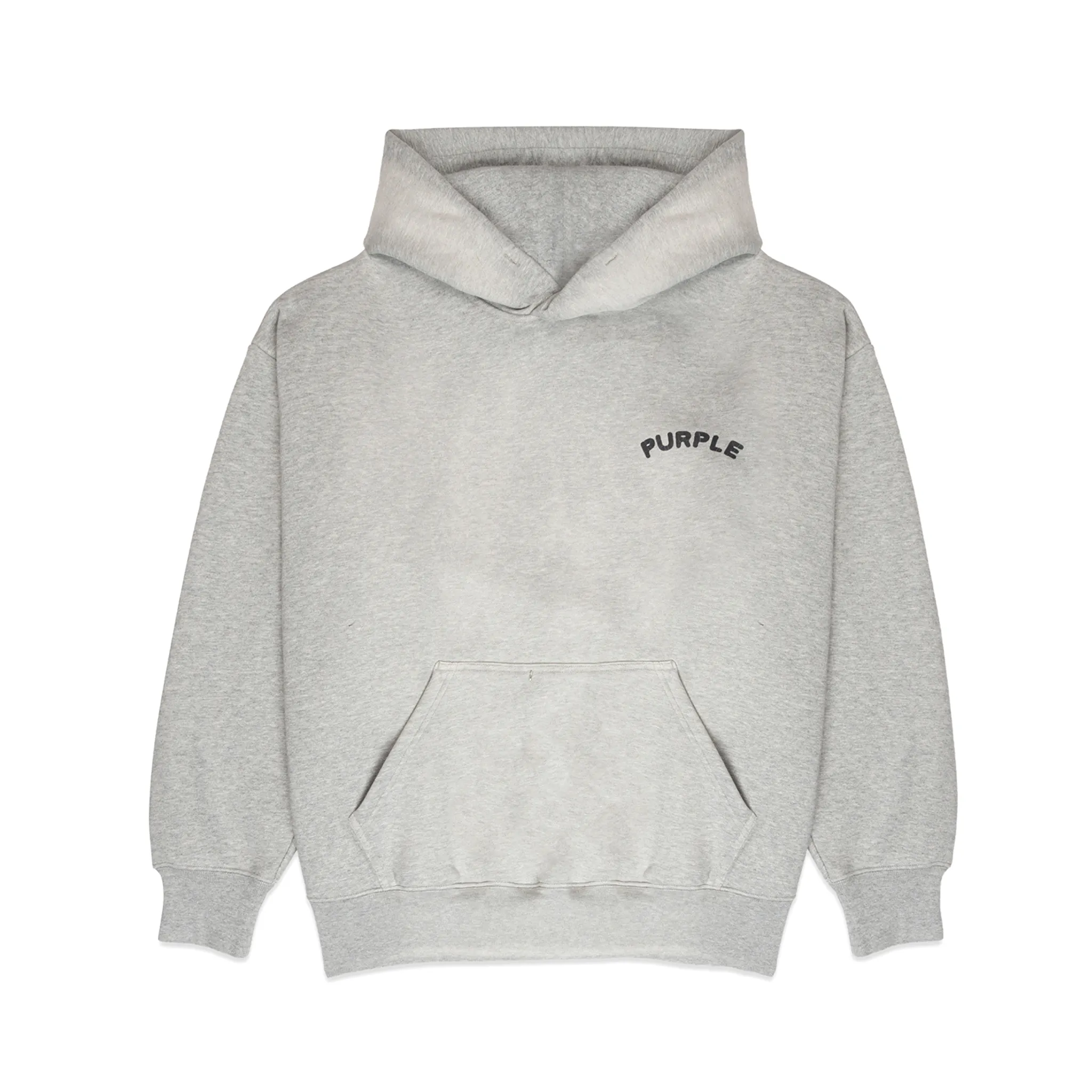 Purple Brand Fleece Po Grey Hoodie (P401-HHGC124)