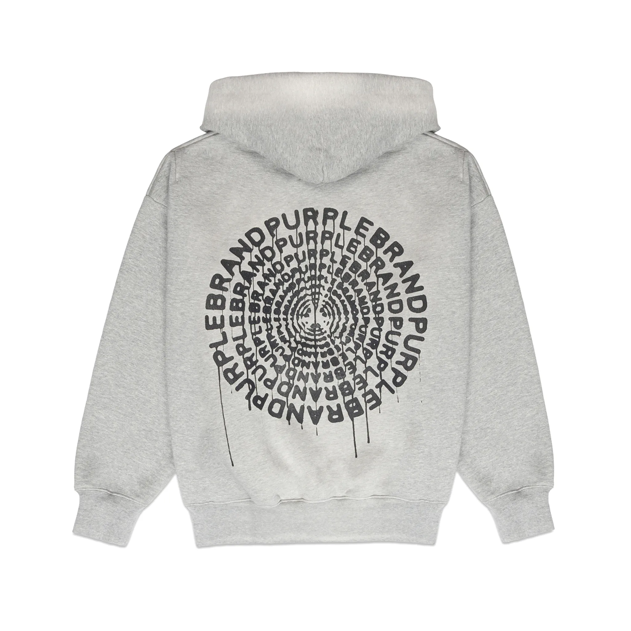 Purple Brand Fleece Po Grey Hoodie (P401-HHGC124)