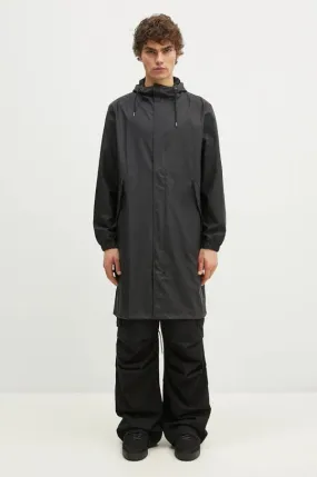 Rains parka 18140 Fishtail Parka black color