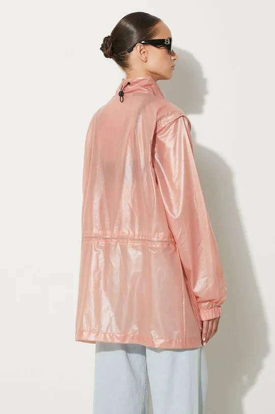 Rains Zip Off Parka pink color